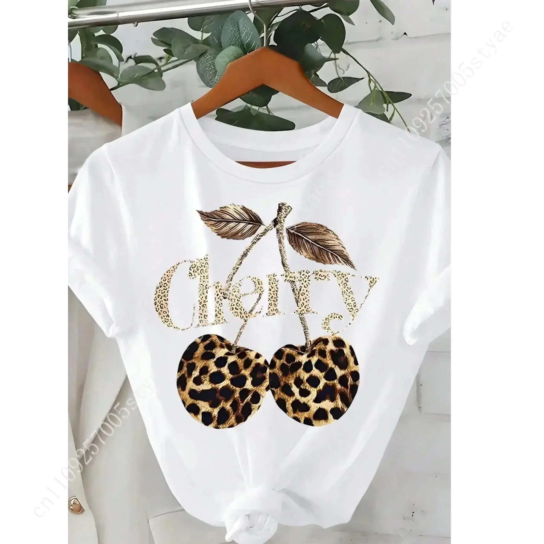 Tee Graphic Print - Женская футболка с круглым вырезом и