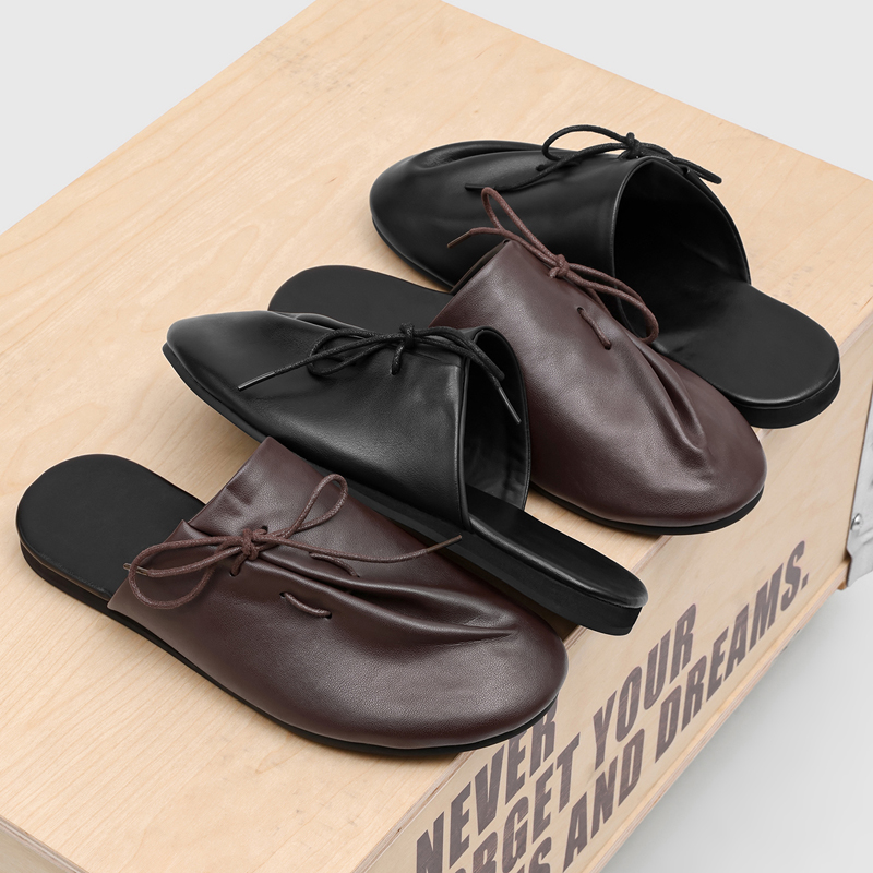 Flip Flop Leather Men - Новые модные удобные мужские полутапочки с
