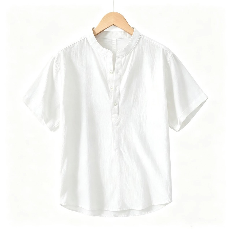 Летние мужские рубашки с корот – обзор и цена Linen Shirt Breathable