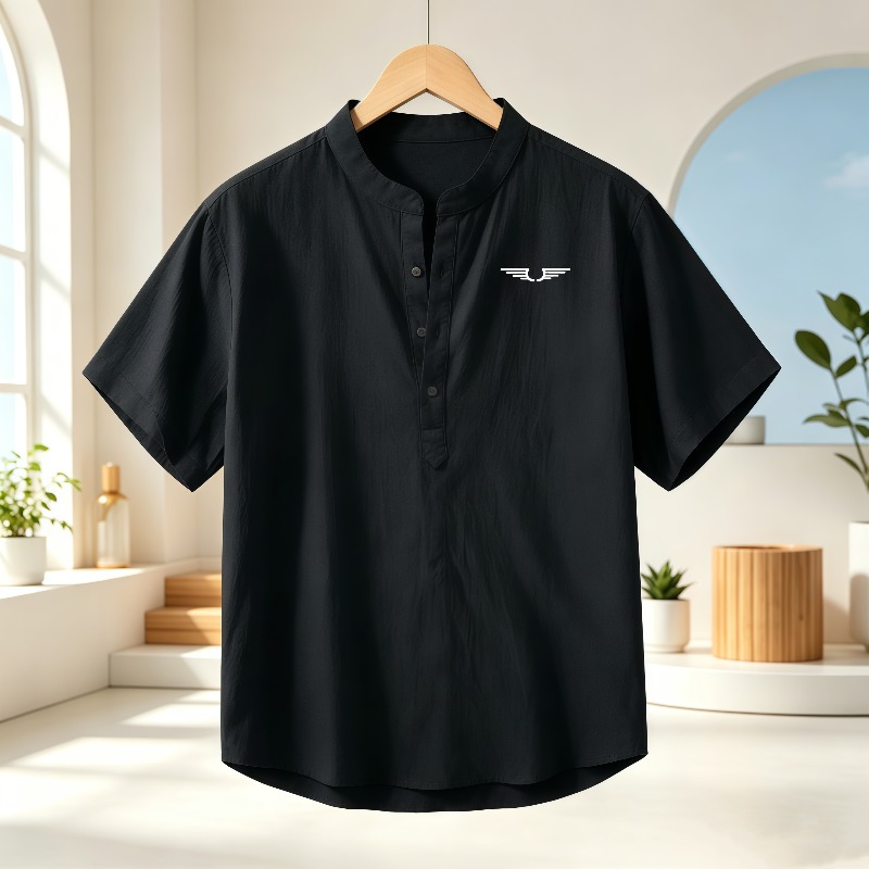 Мужская рубашка с коротким рук – обзор и цена Linen Shirt Breathable