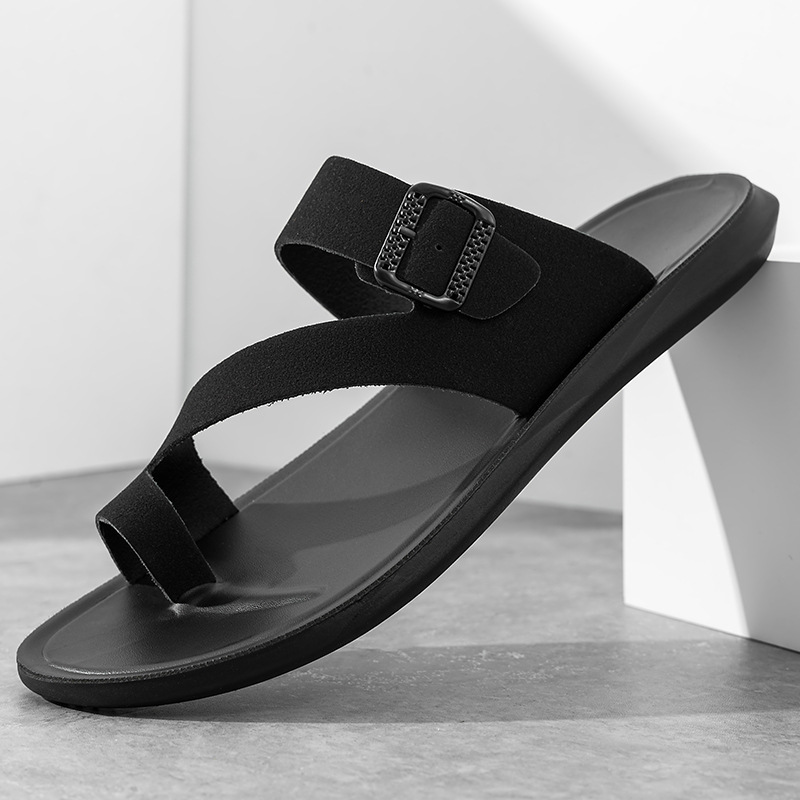 Новые летние кожаные шлепанцы  – обзор и цена Flip Flop Leather Men