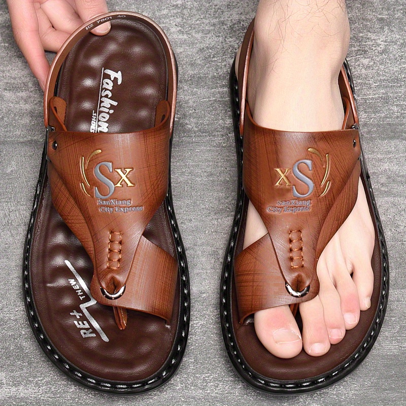 Мужские кожаные шлепанцы-санда – обзор и цена Flip Flop Leather Men
