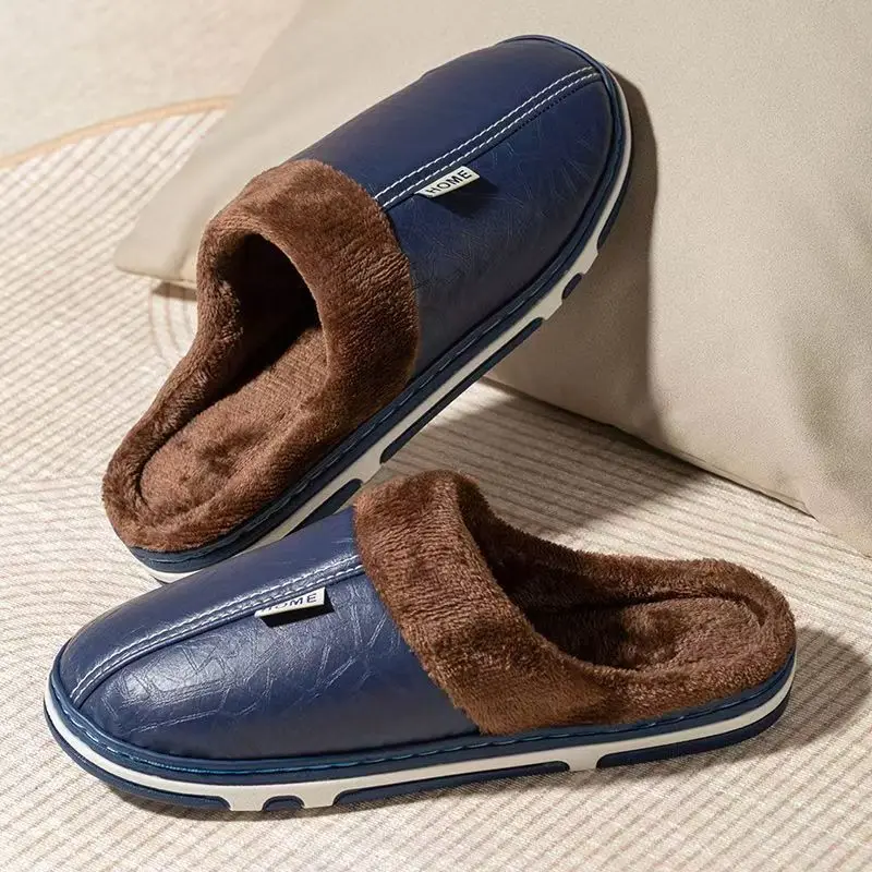 Мужские зимние тапочки больших – обзор и цена Flip Flop Leather Men