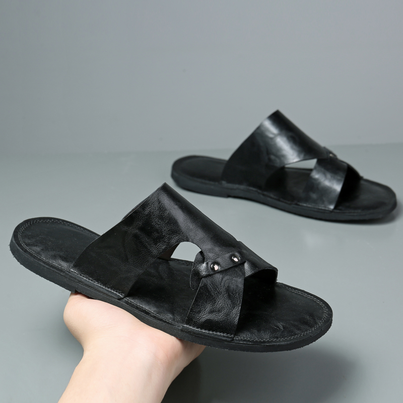 Мужские кожаные шлепанцы ручно – обзор и цена Flip Flop Leather Men
